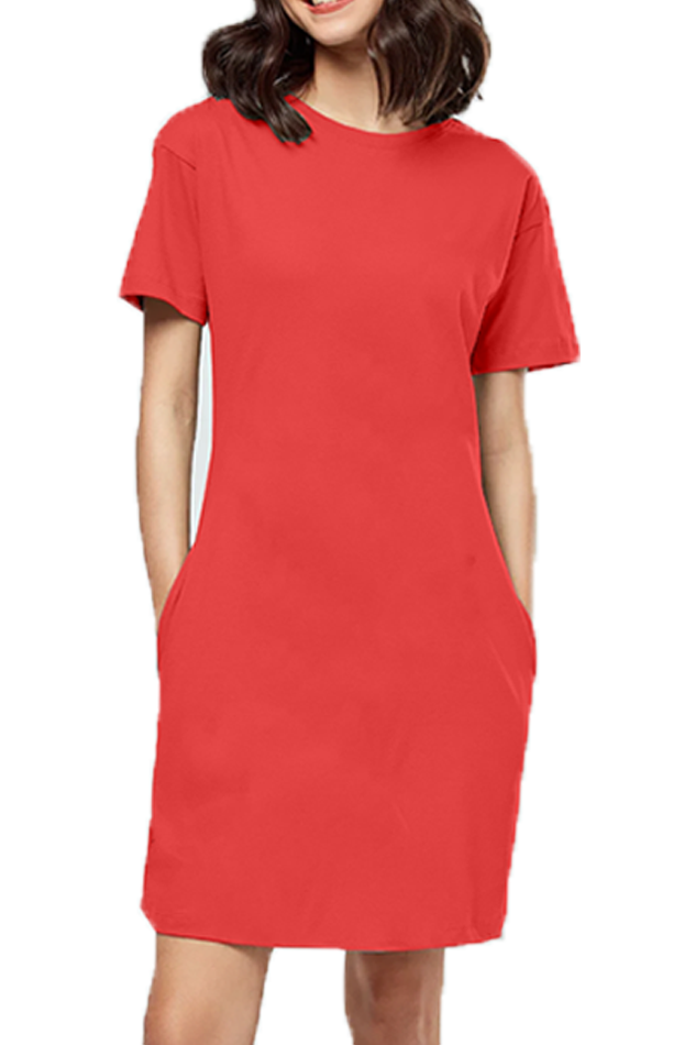 Women's T-Shirt Dress Plain