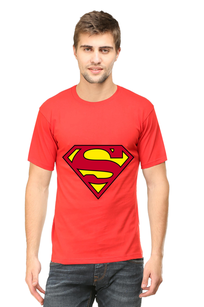 Unisex Round Neck Half Sleeve Superheroes Superman 1 T Shirt