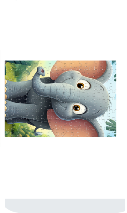 Animals Elephant Jigsaw Puzzle | A4 Size | 120pcs