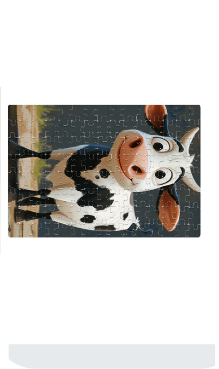 Animals Cow Jigsaw Puzzle | A4 Size | 120pcs