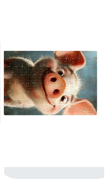 Animals Pig Jigsaw Puzzle | A4 Size | 120pcs