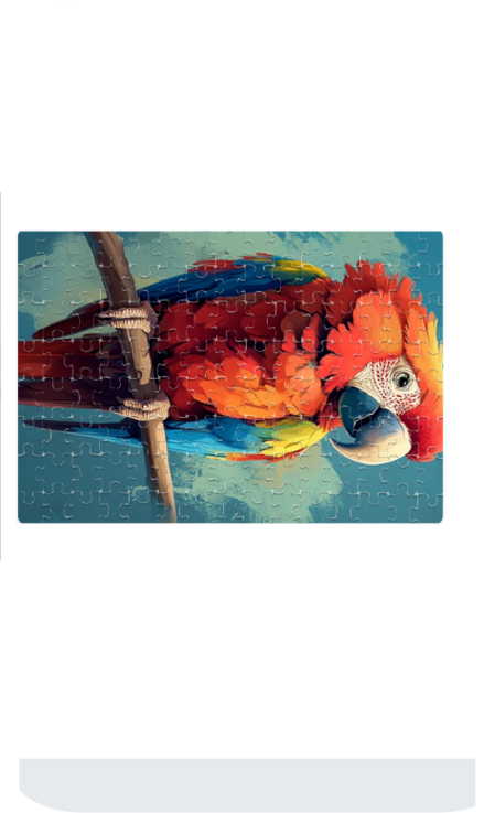 Animals Parrot Jigsaw Puzzle | A4 Size | 120pcs