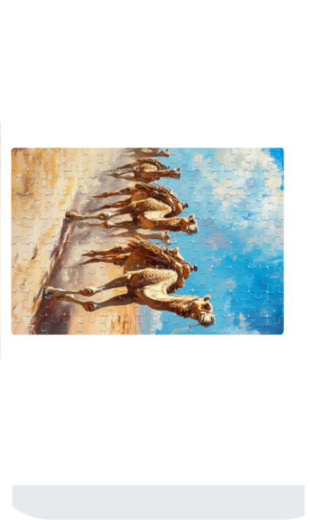 Nature Camels 2 Jigsaw Puzzle | A4 Size | 120 pcs