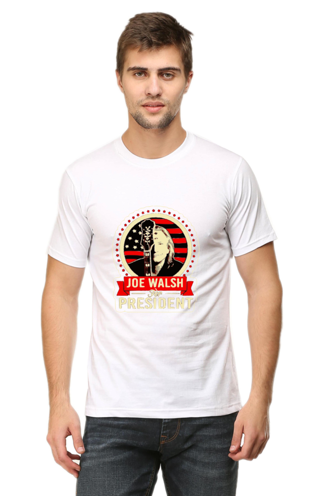 Unisex Round Neck Half Sleeve Rockblues Joe Walsh T Shirt