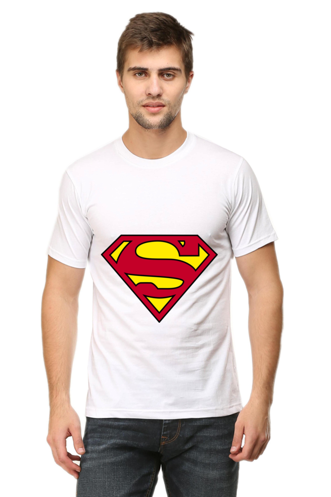 Unisex Round Neck Half Sleeve Superheroes Superman 1 T Shirt