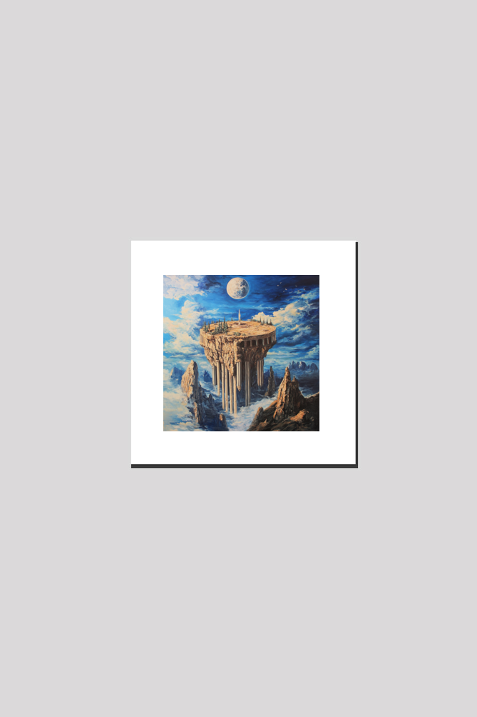 Mythology Olympus Oil Painting on Canvas with Frame | Home Decor and Wall Art