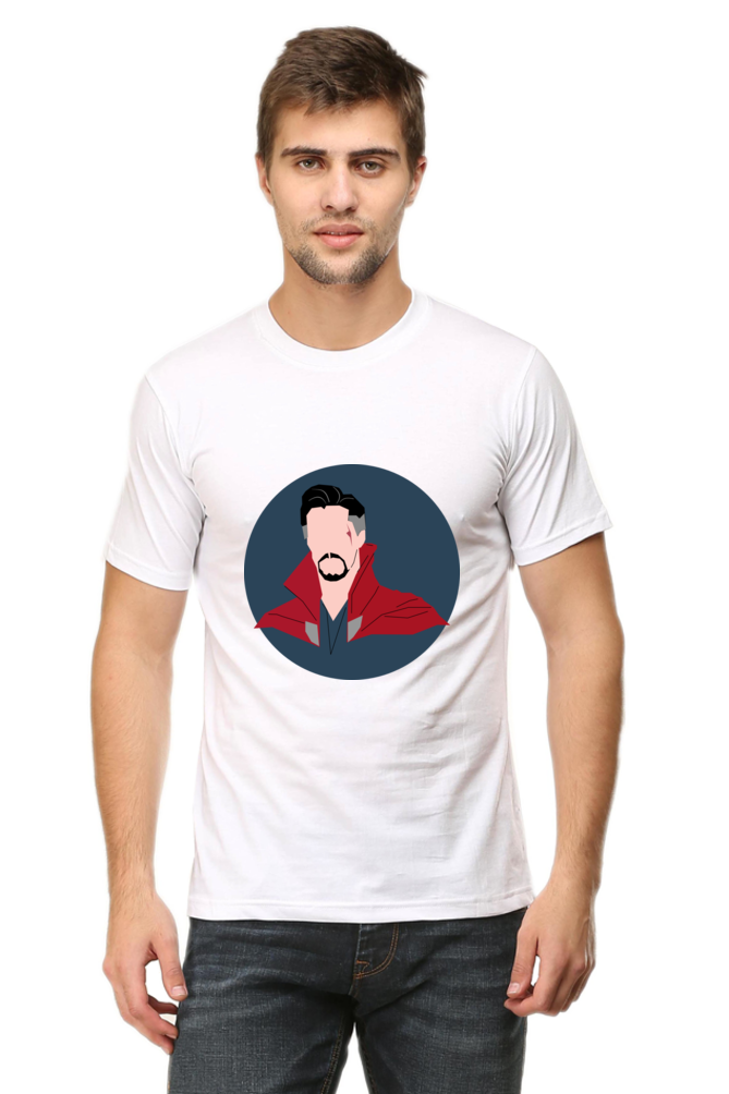 Unisex Round Neck Half Sleeve Superheroes Dr Strange T Shirt