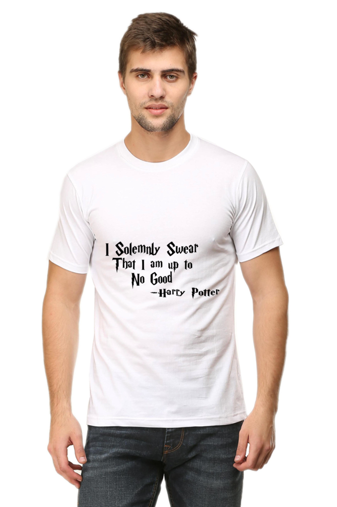 Unisex Round Neck Half Sleeve Quotes I Solemnly T Shirt