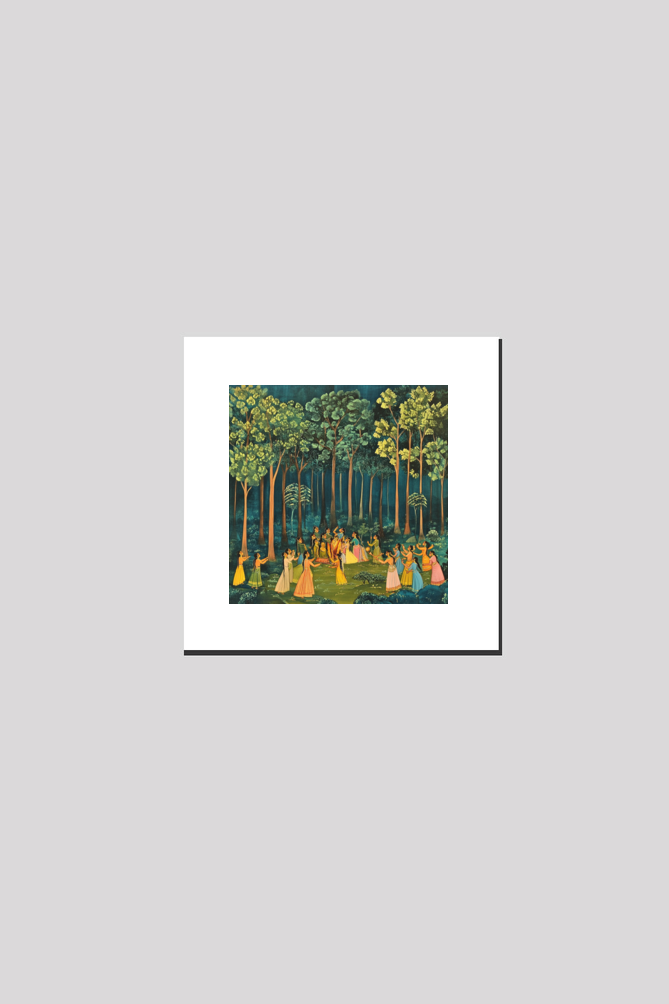 Ramayana Art in Forest on Canvas with Frame | Home Decor and Wall Art