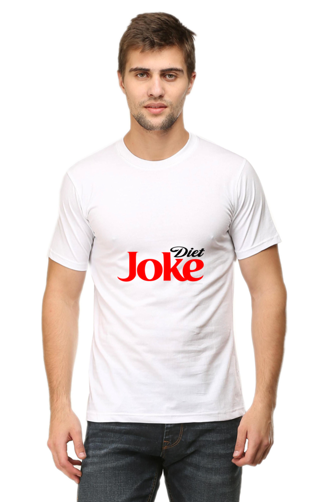 Unisex Round Neck Half Sleeve Diet Joke T Shirt