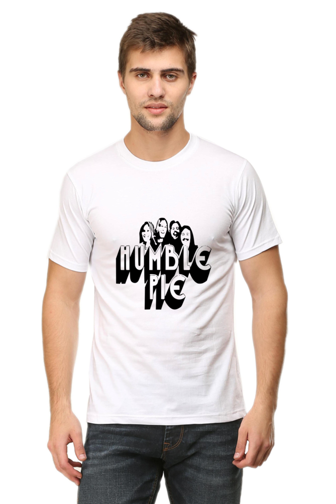 Unisex Round Neck Half Sleeve Rockblues Humble Pie T Shirt