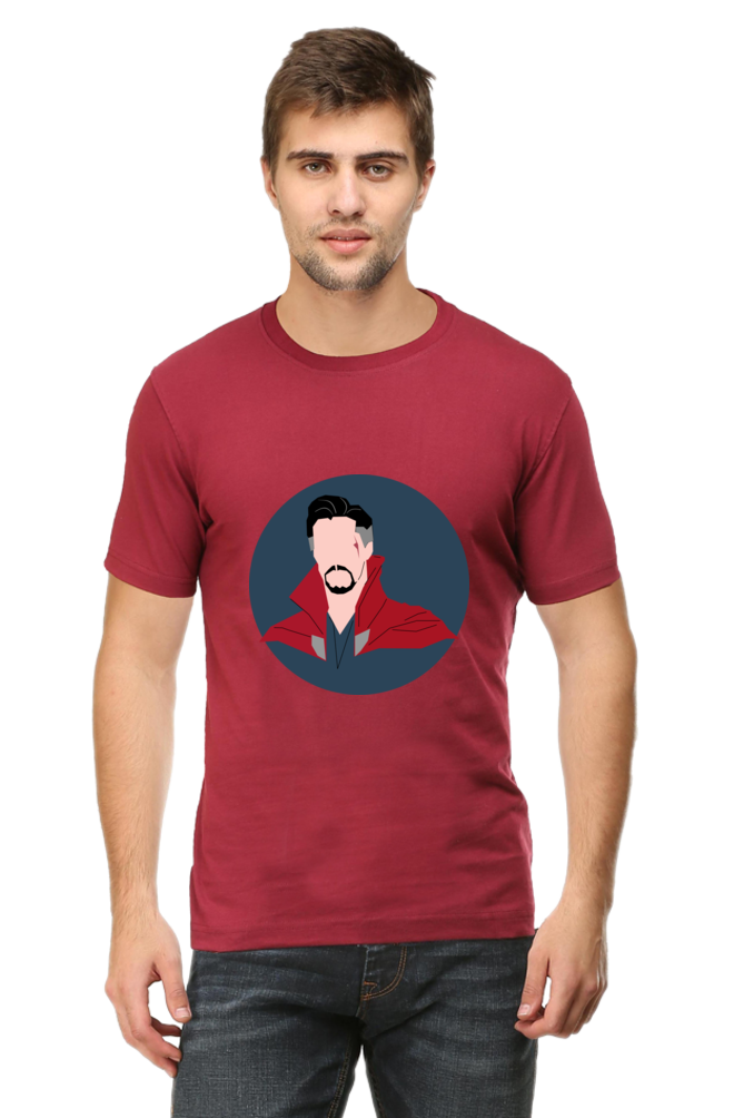 Unisex Round Neck Half Sleeve Superheroes Dr Strange T Shirt