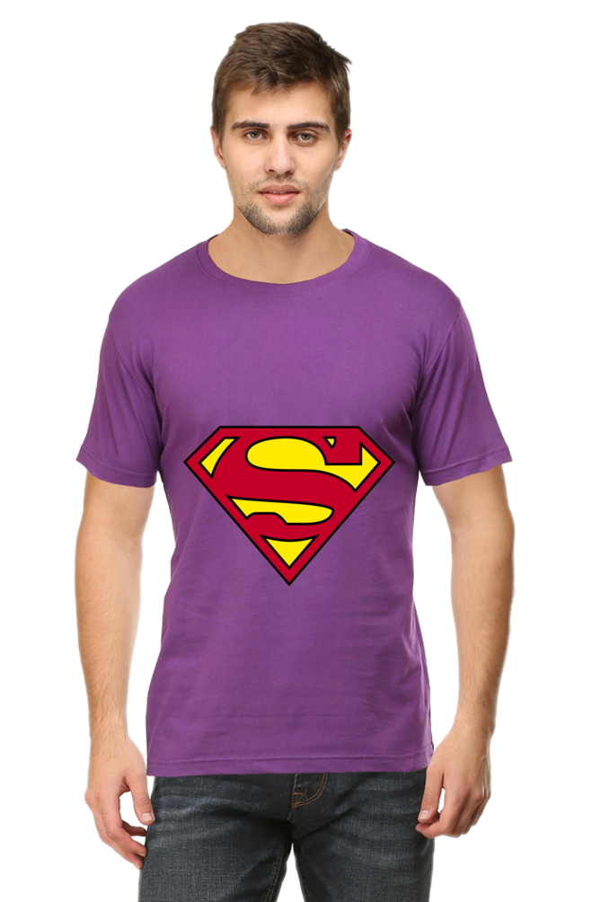 Unisex Round Neck Half Sleeve Superheroes Superman 1 T Shirt