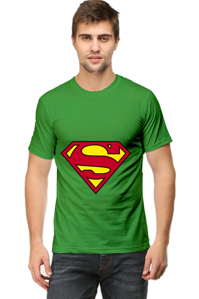 Unisex Round Neck Half Sleeve Superheroes Superman 1 T Shirt