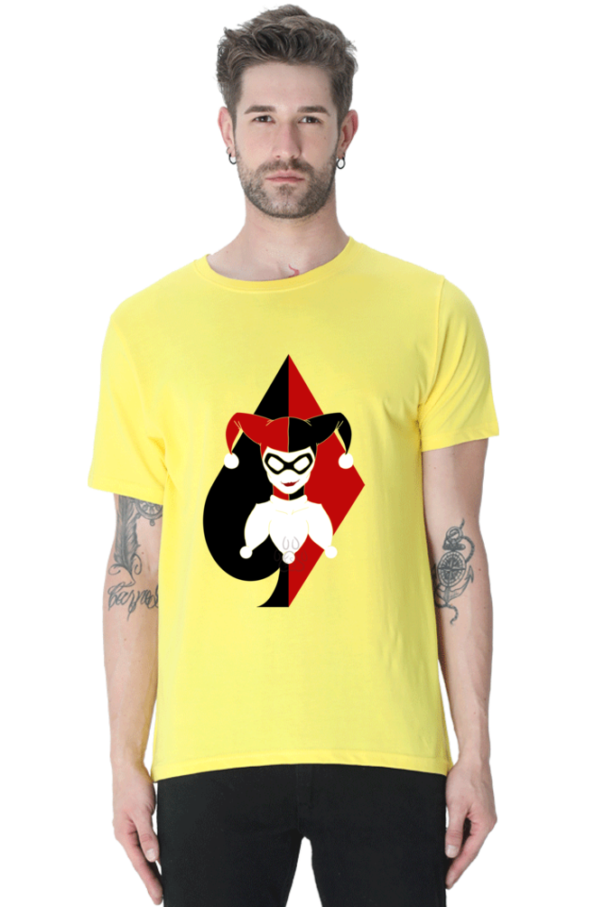 Unisex Round Neck Half Sleeve Superheroes Clown T Shirt