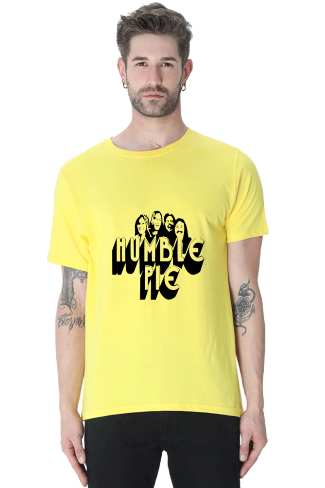 Unisex Round Neck Half Sleeve Rockblues Humble Pie T Shirt