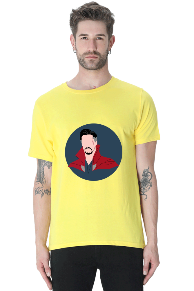 Unisex Round Neck Half Sleeve Superheroes Dr Strange T Shirt