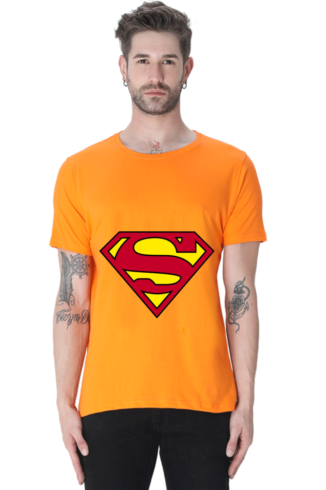 Unisex Round Neck Half Sleeve Superheroes Superman 1 T Shirt