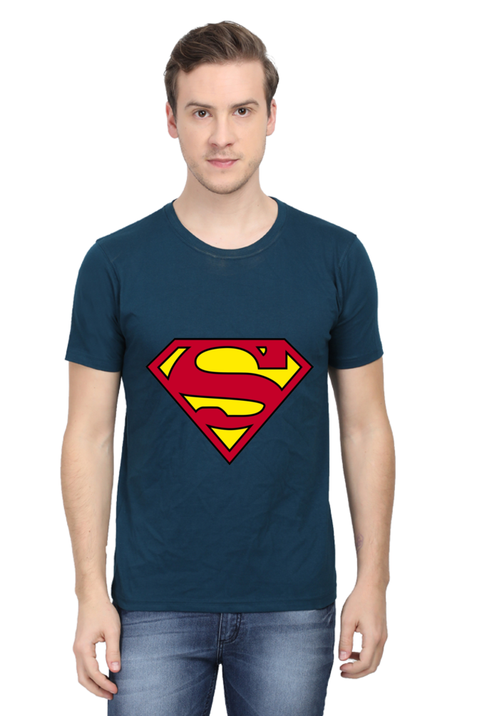 Unisex Round Neck Half Sleeve Superheroes Superman 1 T Shirt