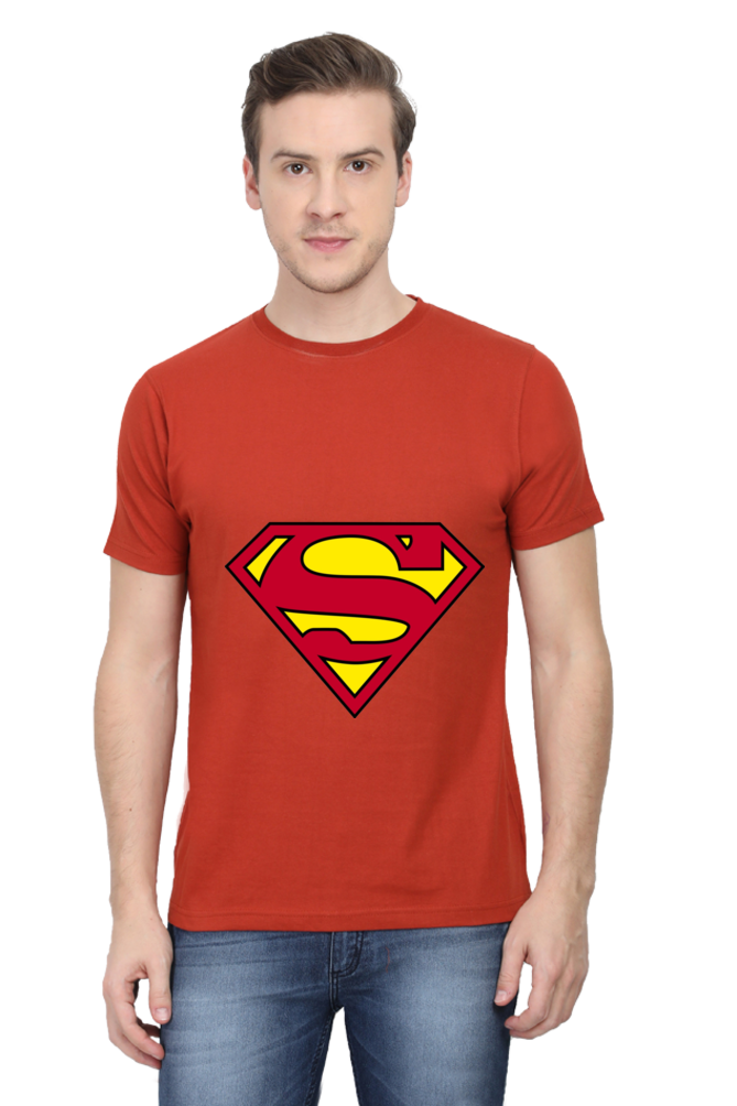 Unisex Round Neck Half Sleeve Superheroes Superman 1 T Shirt