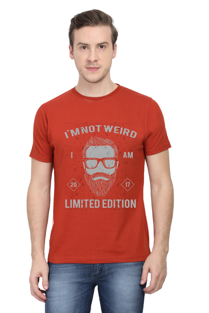 Unisex Round Neck Half Sleeve Retro I am not T Shirt