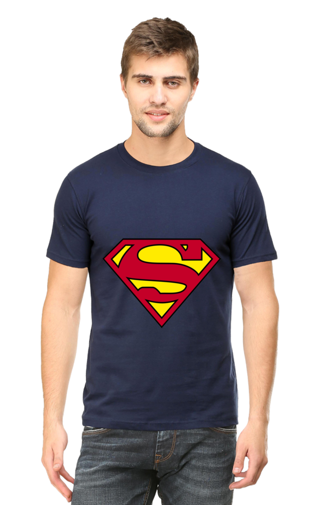 Unisex Round Neck Half Sleeve Superheroes Superman 1 T Shirt