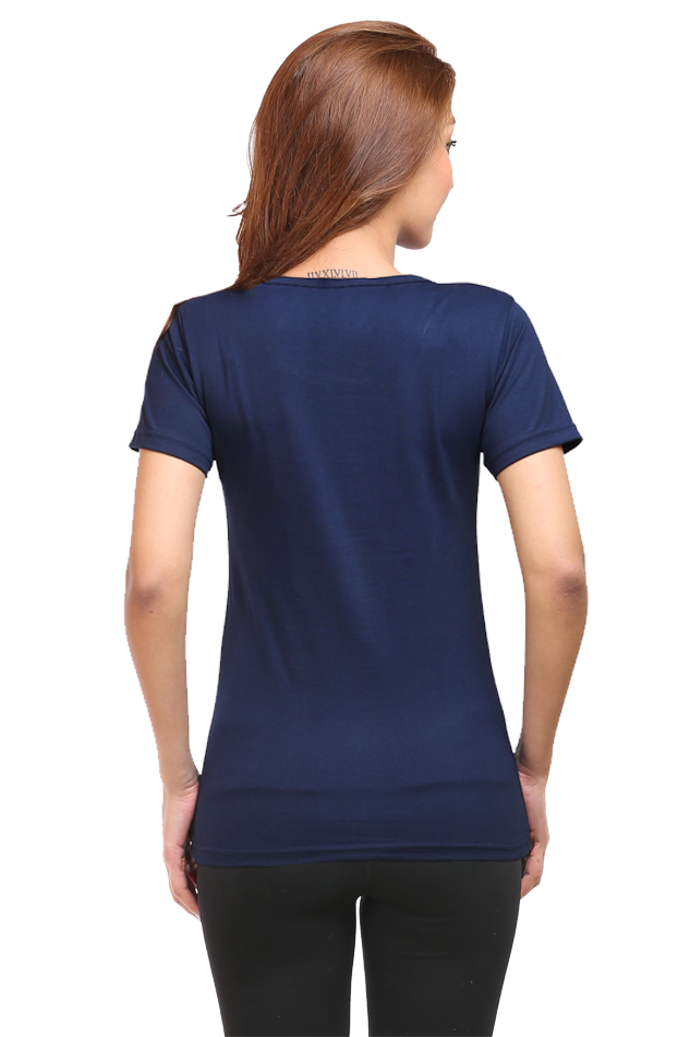 Women's Round Neck Half Sleeve Girly 31 T Shirt