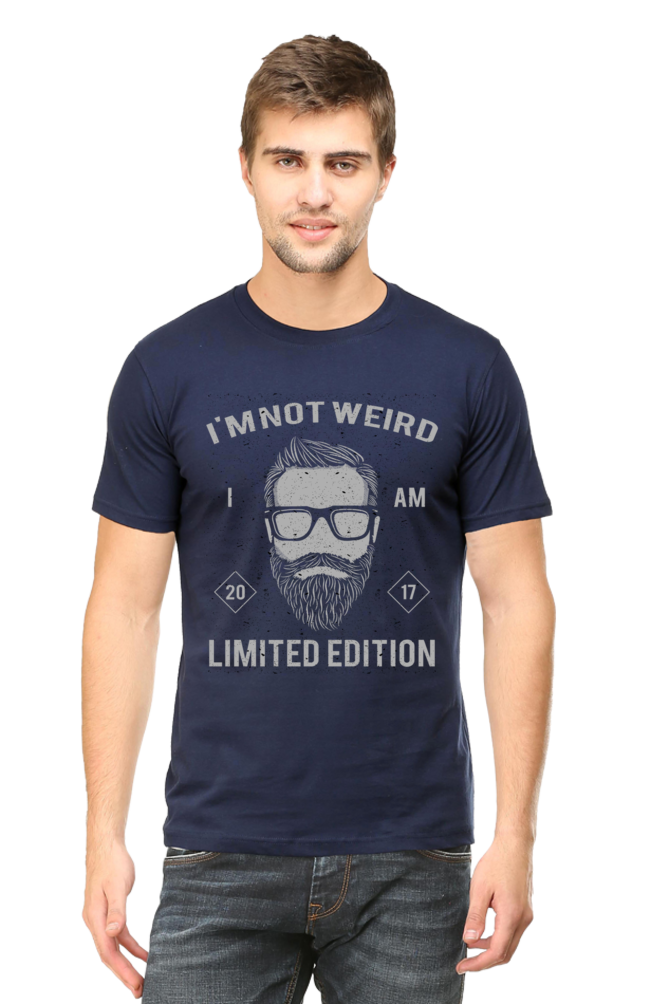 Unisex Round Neck Half Sleeve Retro I am not T Shirt