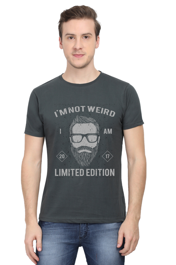 Unisex Round Neck Half Sleeve Retro I am not T Shirt