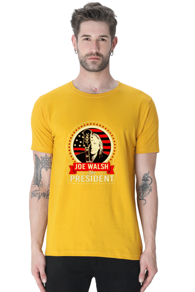 Unisex Round Neck Half Sleeve Rockblues Joe Walsh T Shirt