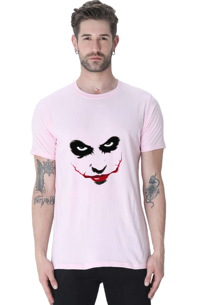 Unisex Round Neck Half Sleeve Superheroes Joker T Shirt