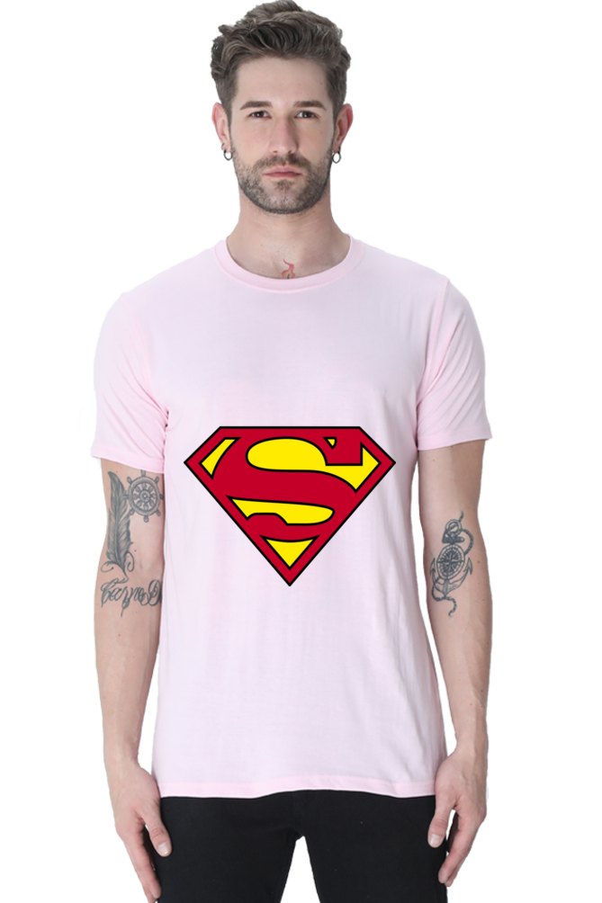 Unisex Round Neck Half Sleeve Superheroes Superman 1 T Shirt