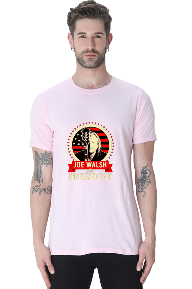 Unisex Round Neck Half Sleeve Rockblues Joe Walsh T Shirt