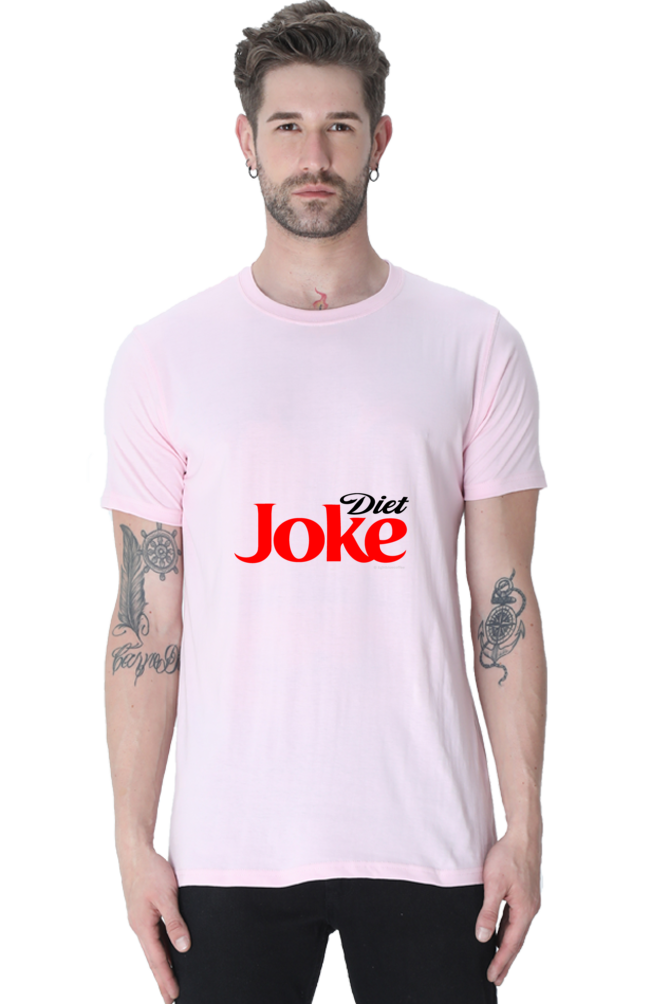 Unisex Round Neck Half Sleeve Diet Joke T Shirt