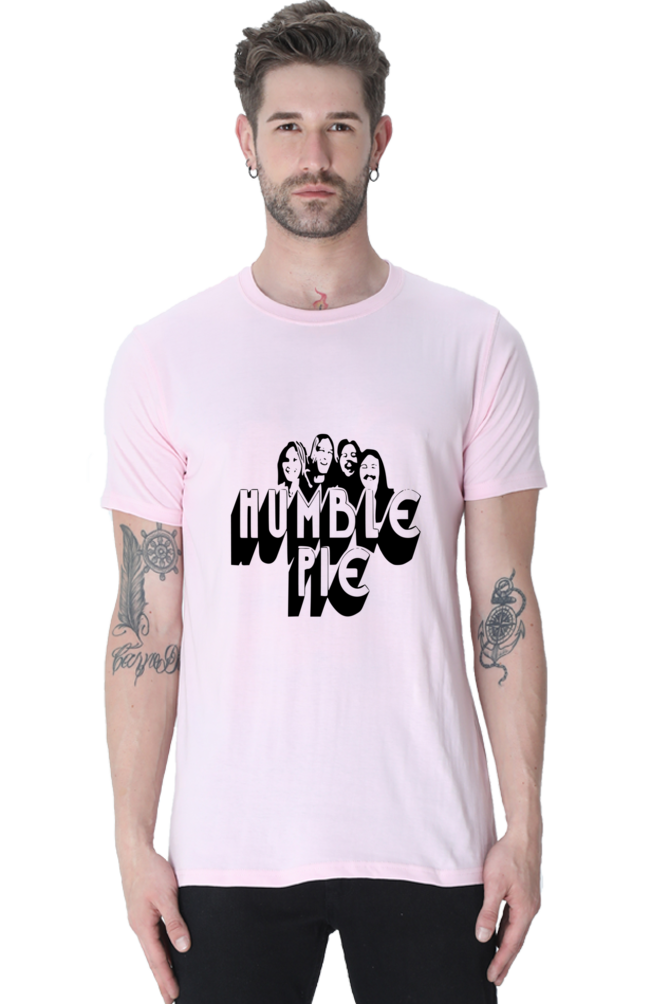 Unisex Round Neck Half Sleeve Rockblues Humble Pie T Shirt