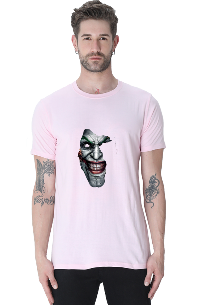 Unisex Round Neck Half Sleeve Superheroes Joker Half T Shirt