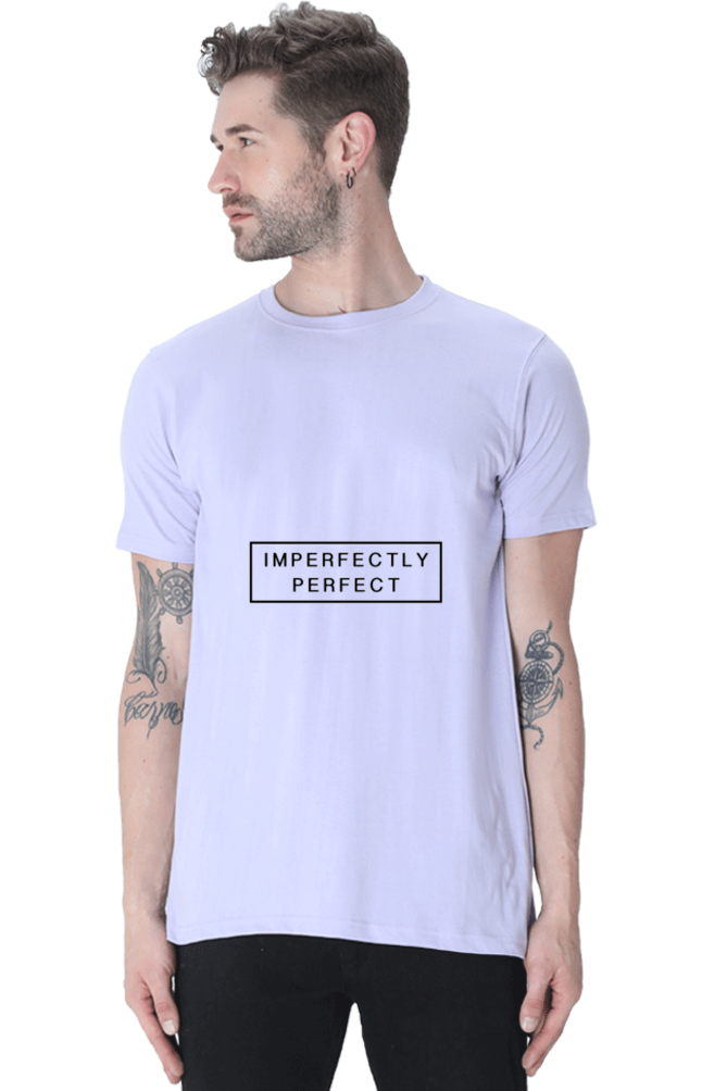 Unisex Round Neck Half Sleeve Quotes Imperfect T Shirt