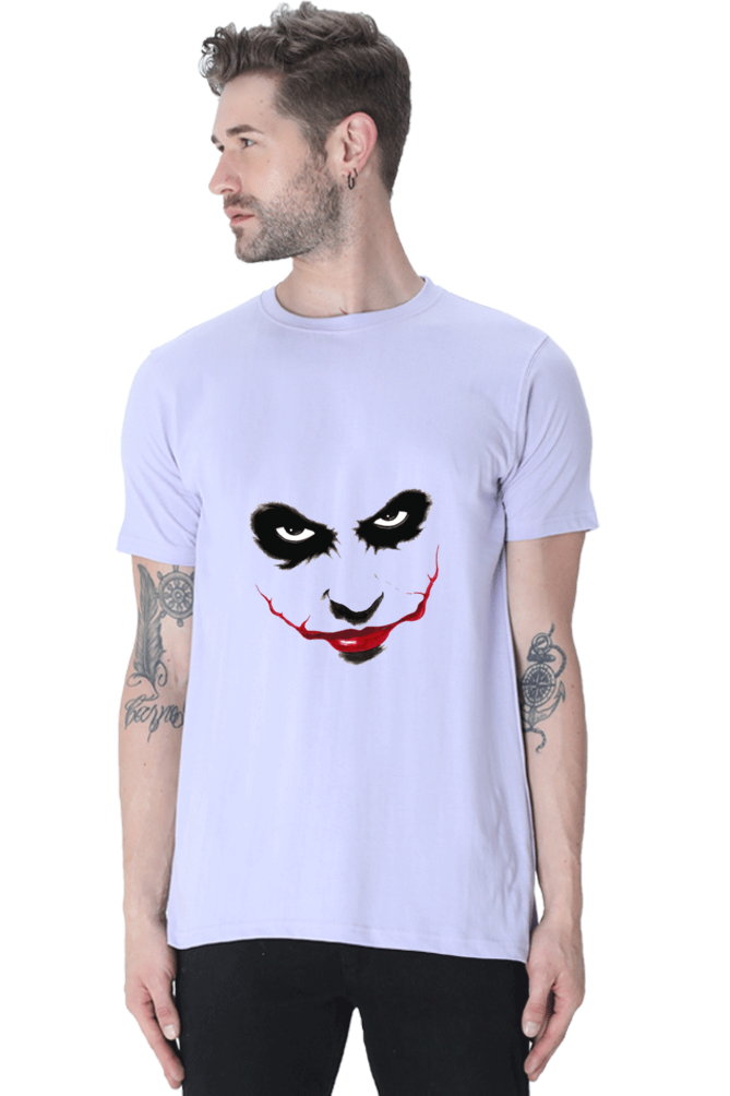 Unisex Round Neck Half Sleeve Superheroes Joker T Shirt