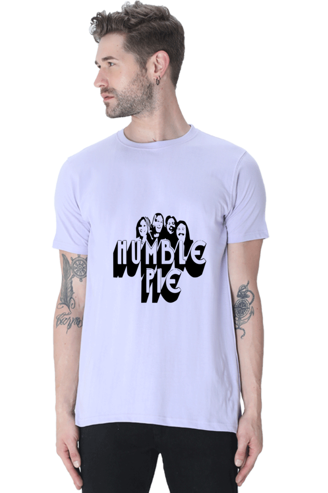 Unisex Round Neck Half Sleeve Rockblues Humble Pie T Shirt