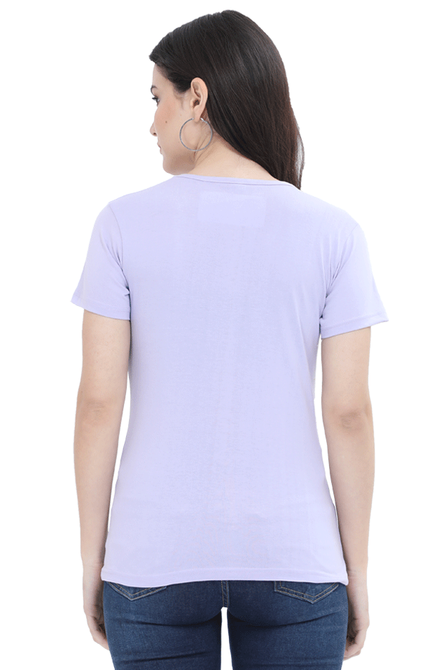 Women's Round Neck Half Sleeve Girly 13 T Shirt