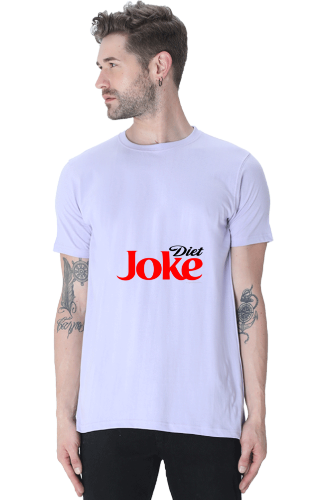 Unisex Round Neck Half Sleeve Diet Joke T Shirt