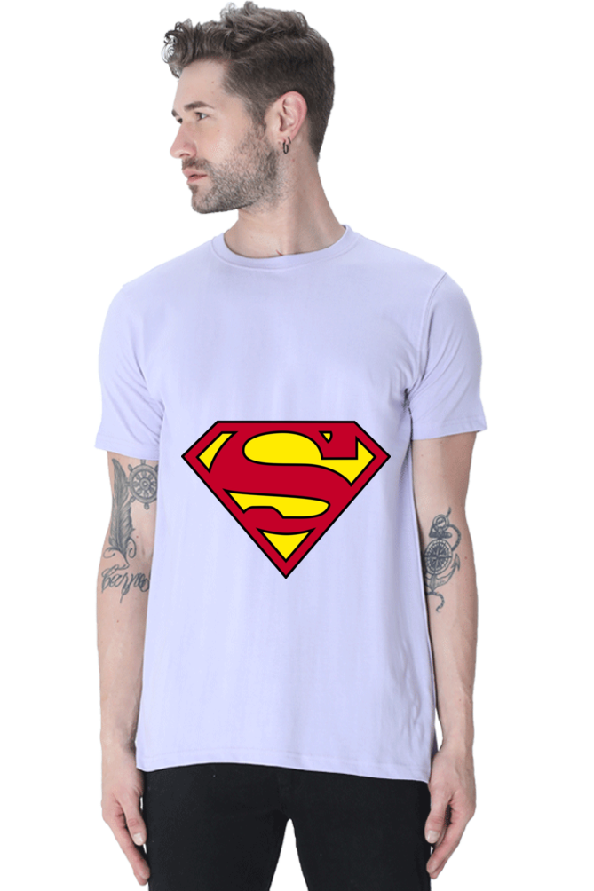 Unisex Round Neck Half Sleeve Superheroes Superman 1 T Shirt