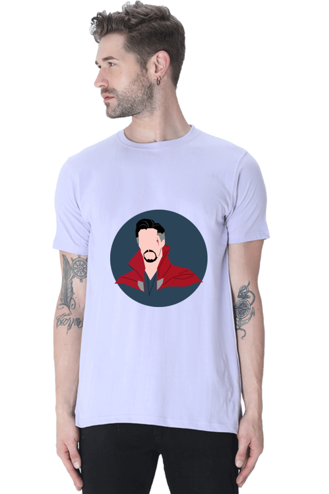 Unisex Round Neck Half Sleeve Superheroes Dr Strange T Shirt