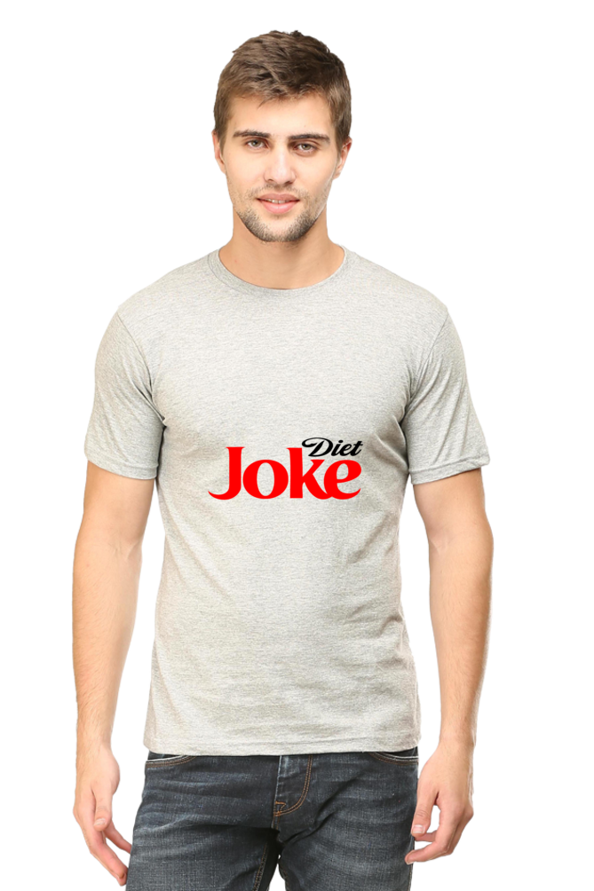 Unisex Round Neck Half Sleeve Diet Joke T Shirt