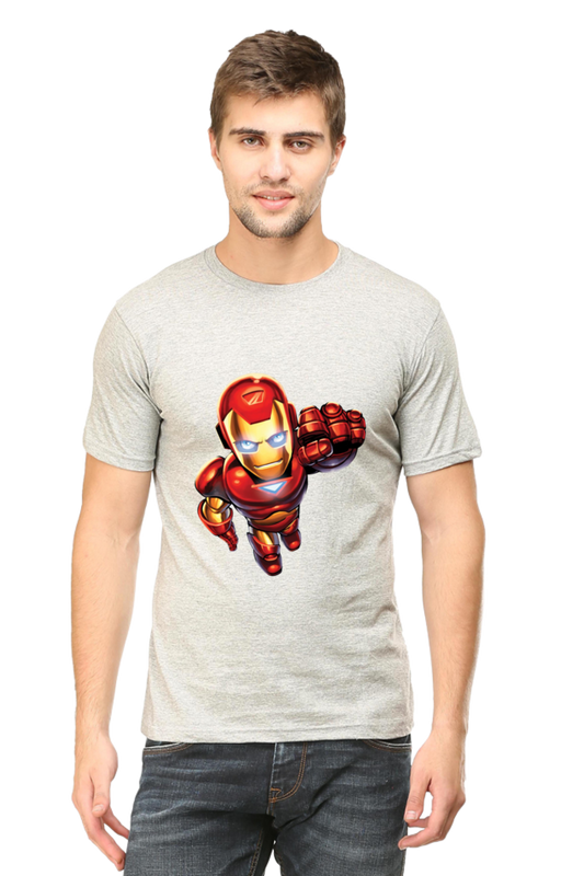 Unisex Round Neck Half Sleeve Superhero Child Ironman 2 T Shirt