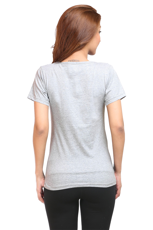 Women's Round Neck Half Sleeve Girly 10 T Shirt