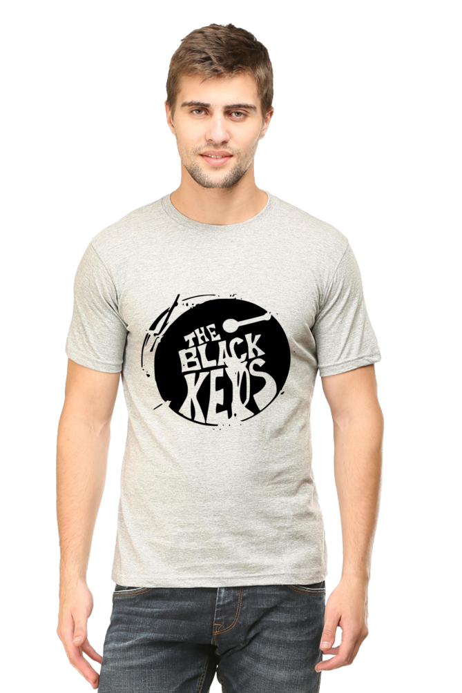 Unisex Round Neck Half Sleeve Rockblues The Black Keys T Shirt