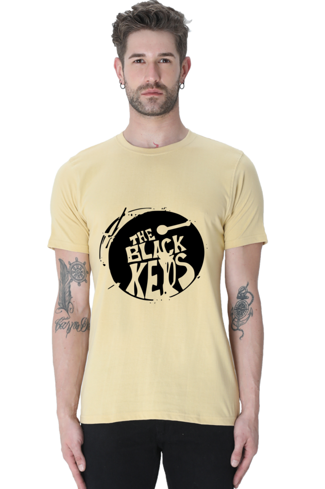 Unisex Round Neck Half Sleeve Rockblues The Black Keys T Shirt