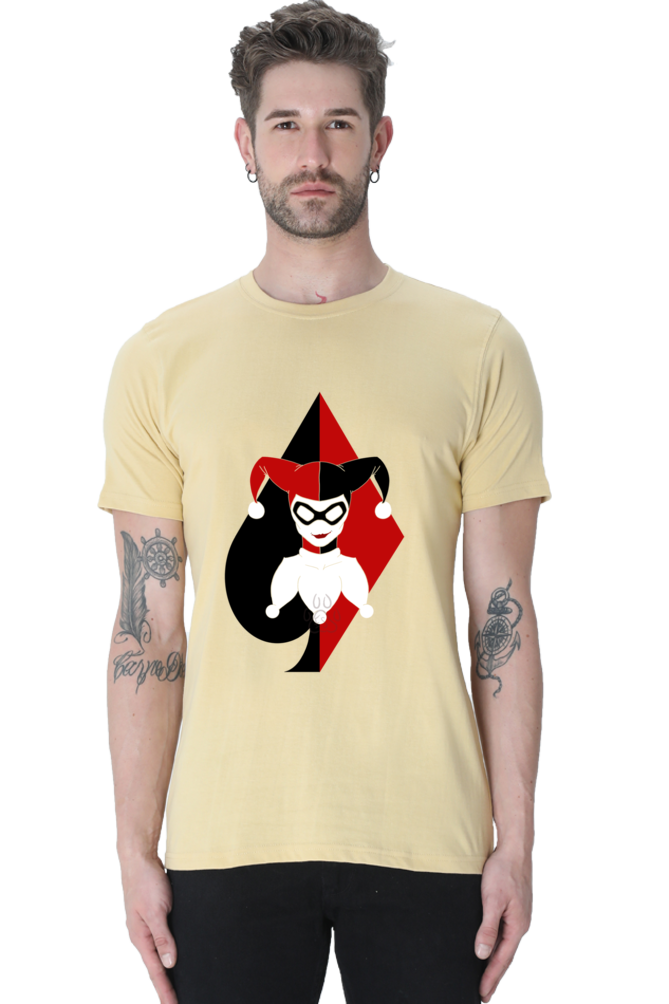 Unisex Round Neck Half Sleeve Superheroes Clown T Shirt