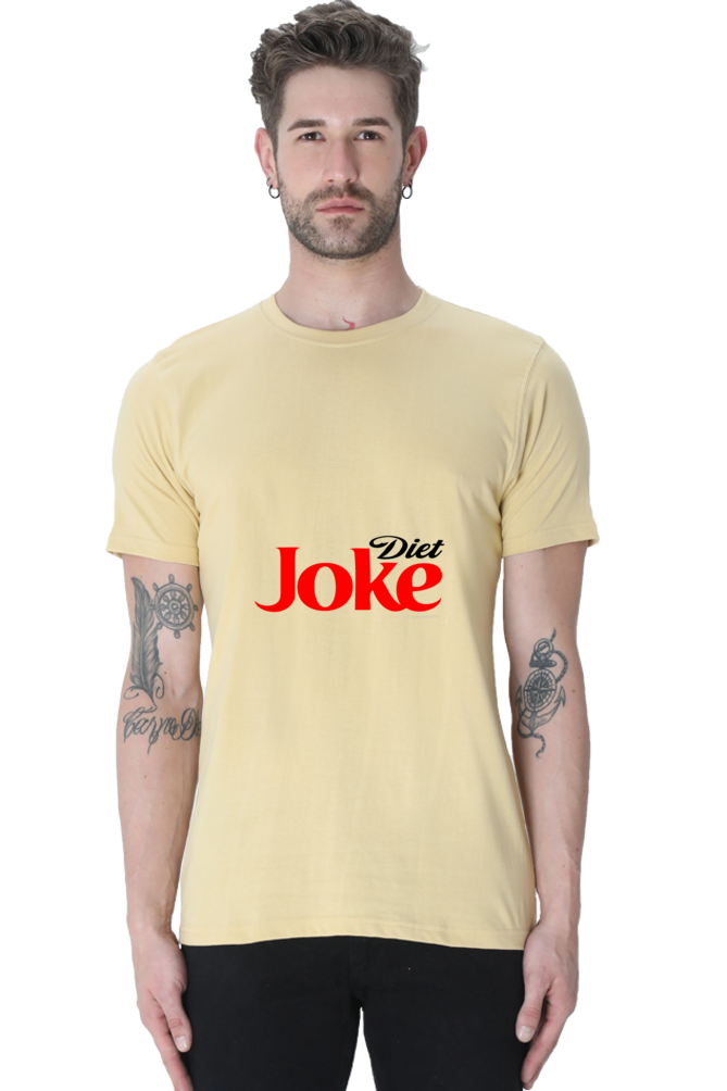 Unisex Round Neck Half Sleeve Diet Joke T Shirt